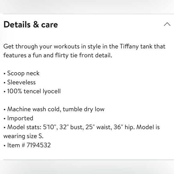 🆕 Marika Tiffany Tie Tank Black 🖤 Size L - Picture 3 of 4